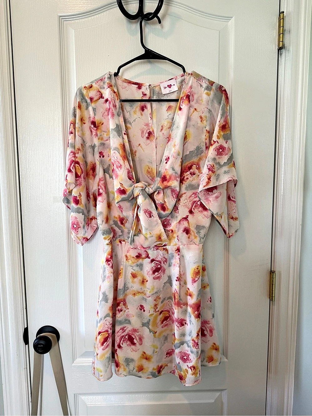 Buddy Love Floral Mini Dress in Pink & White Size Small Like New